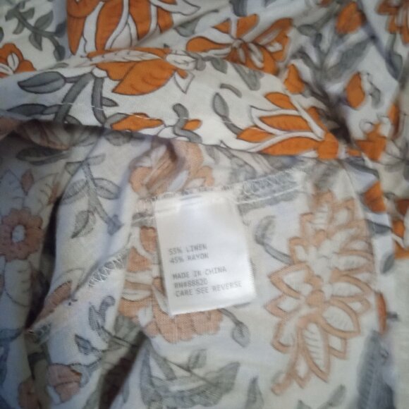 Rachel Zoe women's top sizeM parsley babydoll milkmaid regency long sleeves - Picture 8 of 8